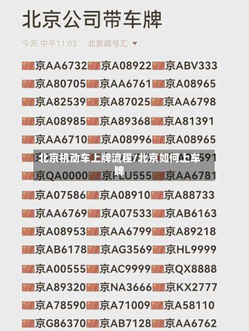 北京机动车上牌流程/北京如何上车牌-第2张图片