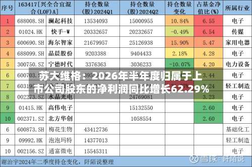 苏大维格:2026年半年度归属于上市公司股东的净利润同比增长62.29%-第2张图片