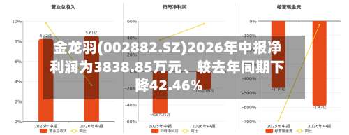 金龙羽(002882.SZ)2026年中报净利润为3838.85万元	、较去年同期下降42.46%-第1张图片