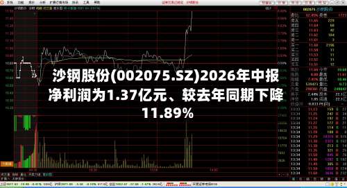 沙钢股份(002075.SZ)2026年中报净利润为1.37亿元、较去年同期下降11.89%-第3张图片