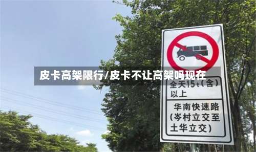 皮卡高架限行/皮卡不让高架吗现在-第2张图片