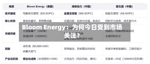 Bloom Energy:为何今日受到市场关注?-第3张图片