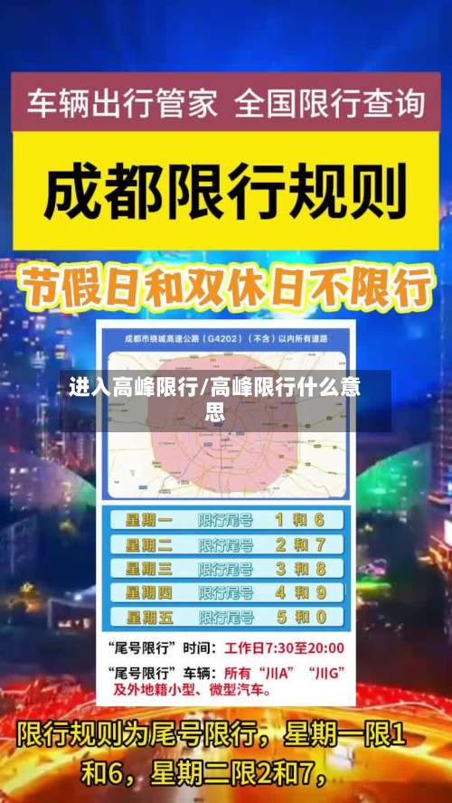 进入高峰限行/高峰限行什么意思