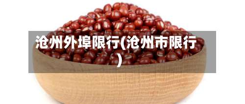 沧州外埠限行(沧州市限行)