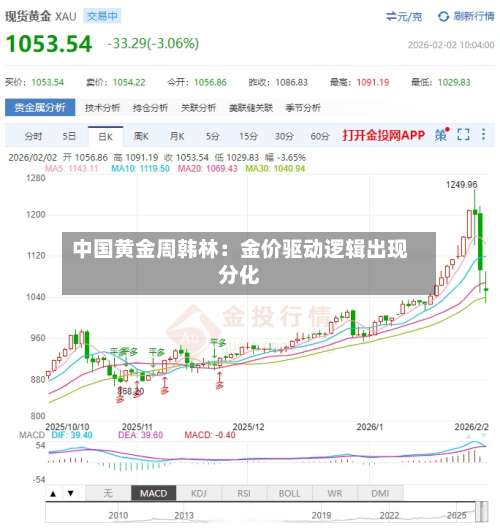 中国黄金周韩林：金价驱动逻辑出现分化-第2张图片
