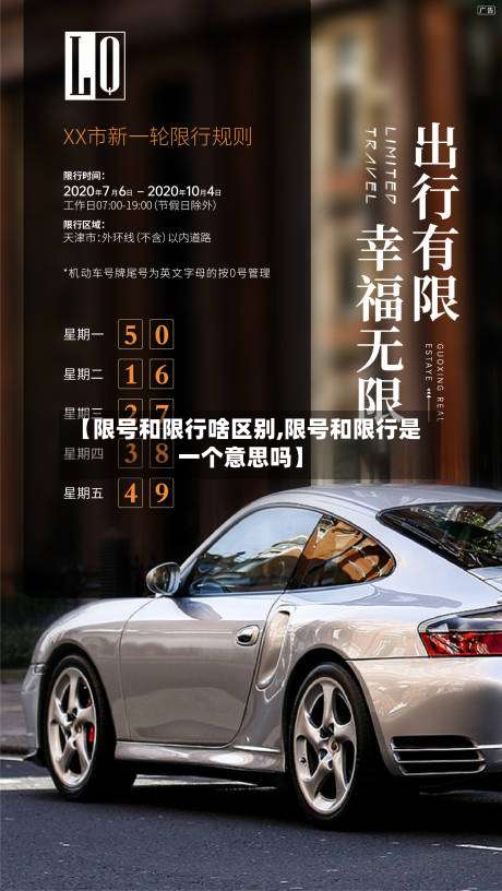 【限号和限行啥区别,限号和限行是一个意思吗】