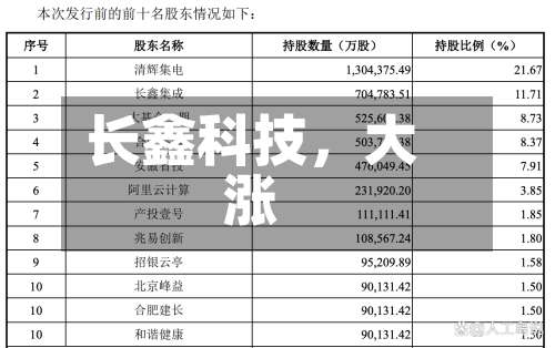 长鑫科技	，大涨-第1张图片