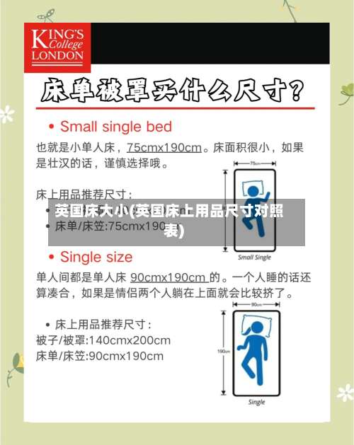 英国床大小(英国床上用品尺寸对照表)