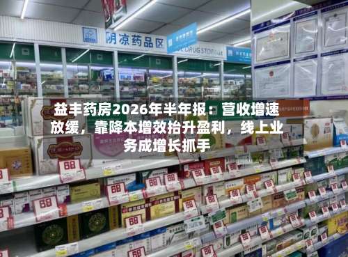 益丰药房2026年半年报：营收增速放缓	，靠降本增效抬升盈利，线上业务成增长抓手-第3张图片