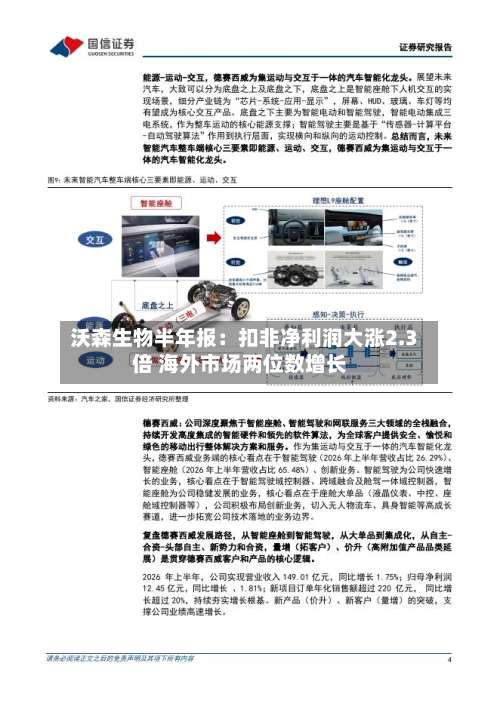 沃森生物半年报:扣非净利润大涨2.3倍 海外市场两位数增长-第2张图片