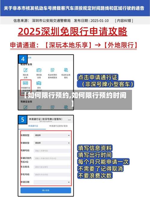 【如何限行预约,如何限行预约时间】