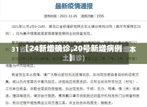 【24新增确诊,20号新增病例】