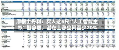 摩根士丹利：买入这5只“人工智能主权	”概念股，潜在上涨空间至少20%-第2张图片