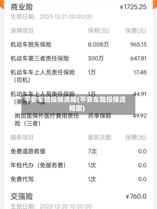平安车险投保流程(平安车险投保流程图)-第3张图片