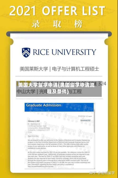 美国大学留学申请(美国留学申请流程及条件)