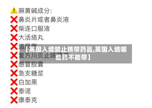 【英国入境禁止携带药品,英国入境哪些药不能带】-第2张图片