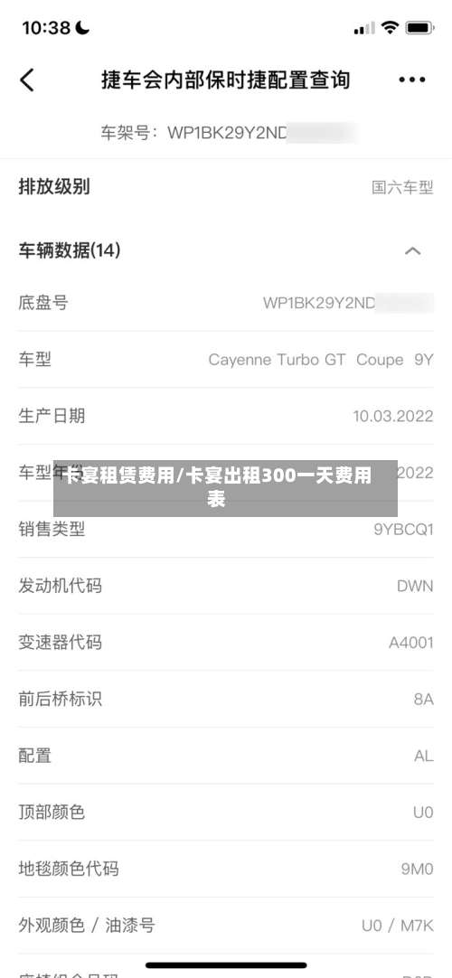 卡宴租赁费用/卡宴出租300一天费用表-第2张图片