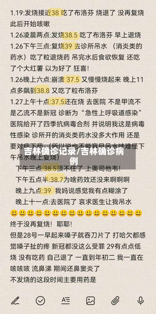 吉林确诊记录/吉林确诊病例