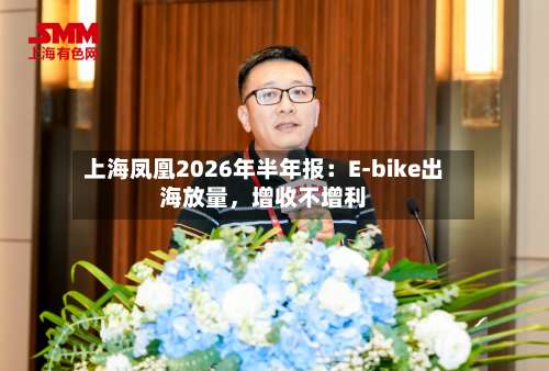上海凤凰2026年半年报：E-bike出海放量	，增收不增利-第2张图片