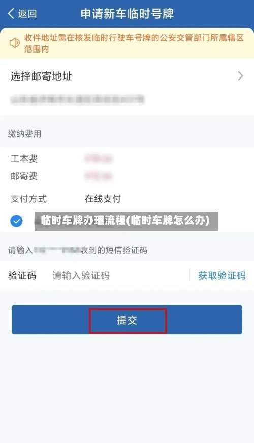 临时车牌办理流程(临时车牌怎么办)-第2张图片