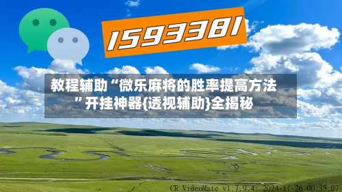 教程辅助“微乐麻将的胜率提高方法”开挂神器{透视辅助}全揭秘-第2张图片