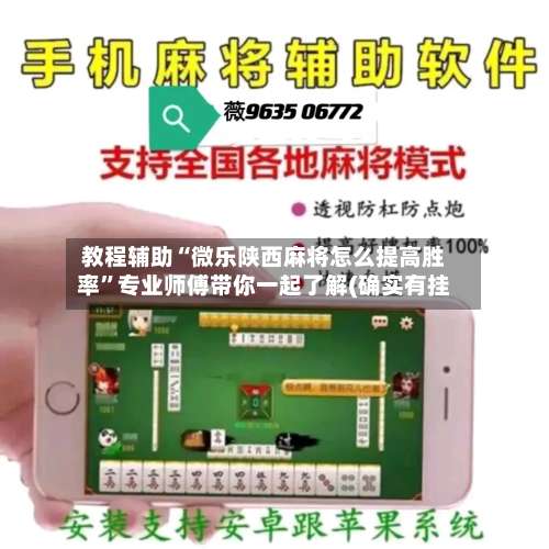教程辅助“微乐陕西麻将怎么提高胜率”专业师傅带你一起了解(确实有挂