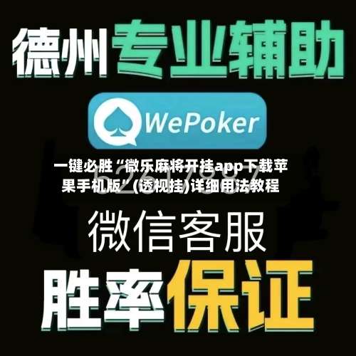一键必胜“微乐麻将开挂app下载苹果手机版”(透视挂)详细用法教程-第2张图片