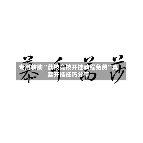 专用辅助“荔枝竞技开挂教程免费	”真实开挂技巧分享-第2张图片