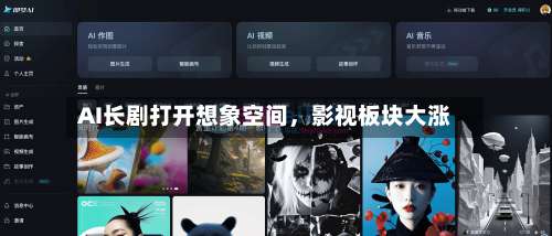 AI长剧打开想象空间，影视板块大涨