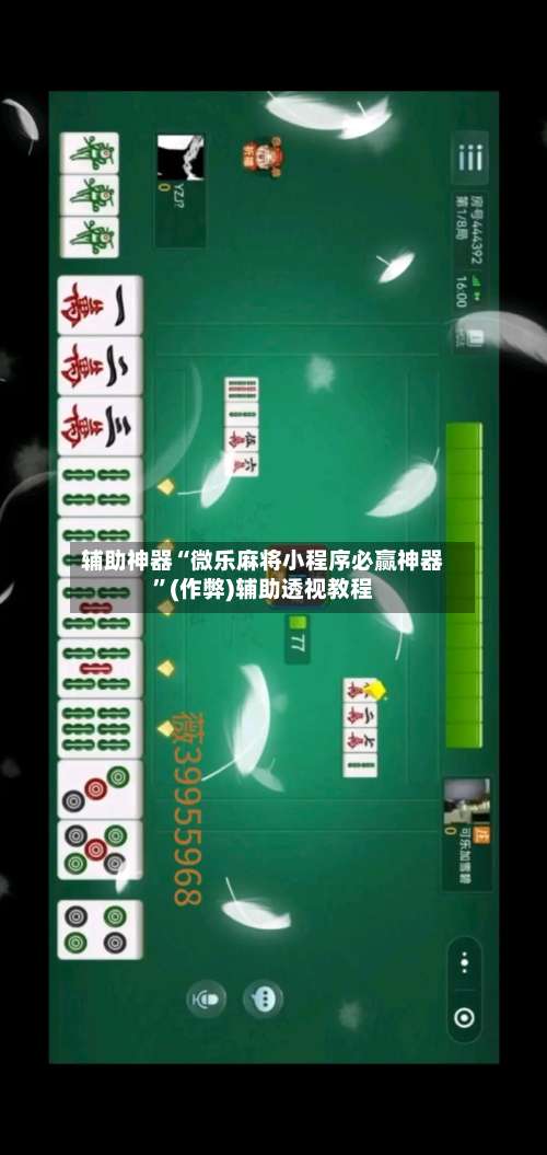 辅助神器“微乐麻将小程序必赢神器”(作弊)辅助透视教程