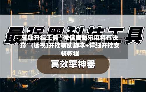 辅助开挂工具“微信里微乐麻将有诀窍”(透视)开挂辅助脚本+详细开挂安装教程-第2张图片