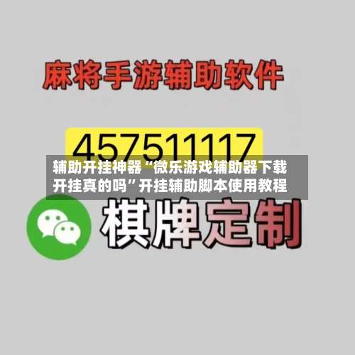 辅助开挂神器“微乐游戏辅助器下载开挂真的吗”开挂辅助脚本使用教程