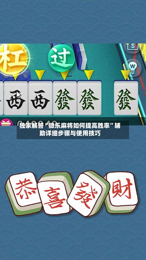 独家解答“微乐麻将如何提高胜率”辅助详细步骤与使用技巧