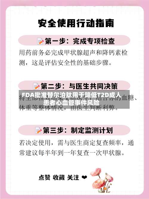 FDA批准替尔泊肽用于降低T2D成人患者心血管事件风险